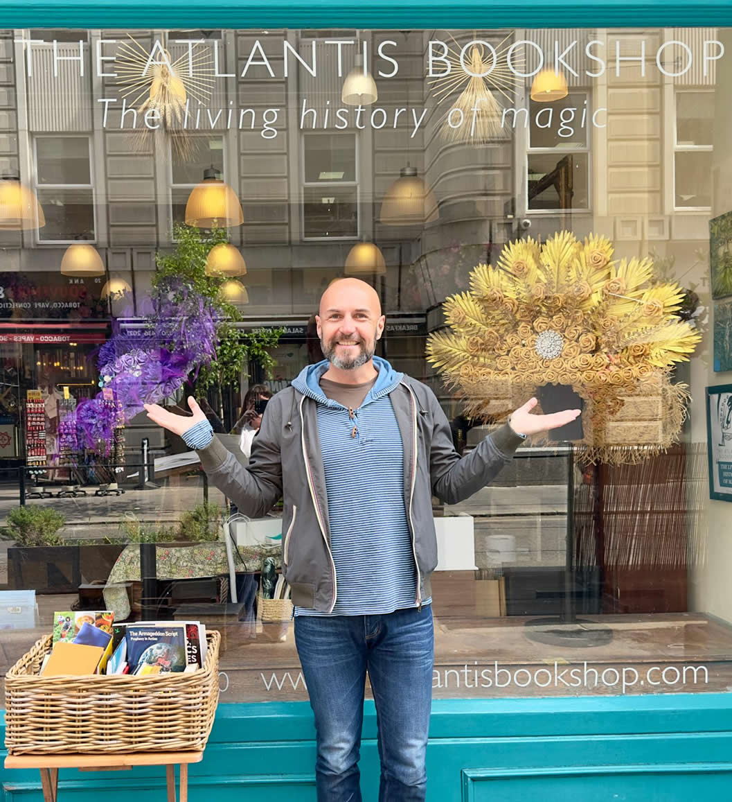 Pav at The Atlantis Bookshop.